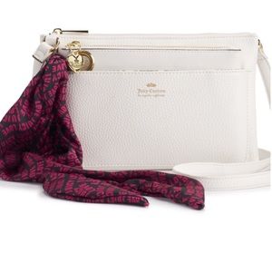Juicy Couture White All tied up crossbody bag
